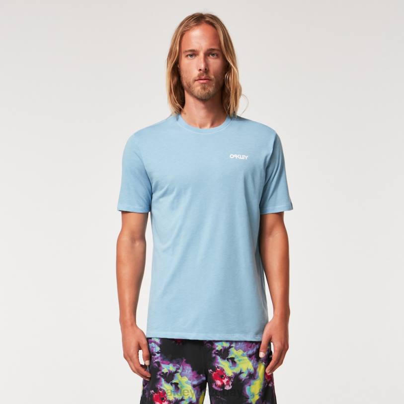 Oakley camiseta b1b clásica XT4H2263 ropa azul lavado a la piedra
