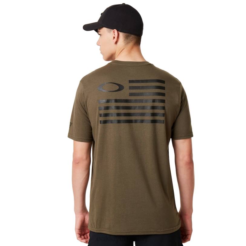 Oakley camiseta con bandera si XT4H2397 ropa pincel oscuro