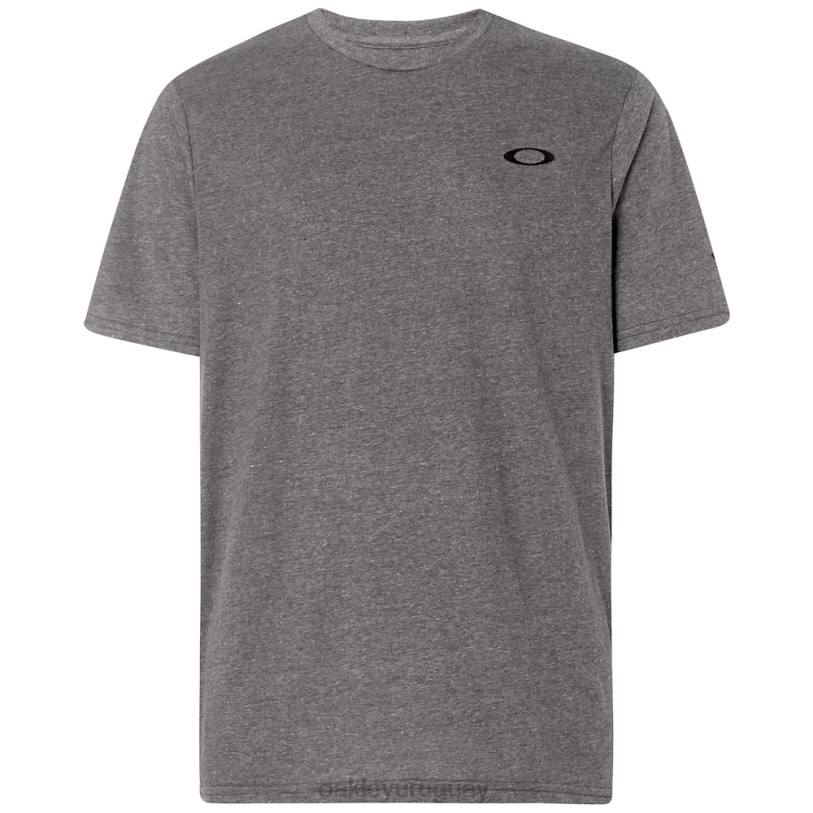 Oakley camiseta con bandera si XT4H2398 ropa gris jaspeado atlético
