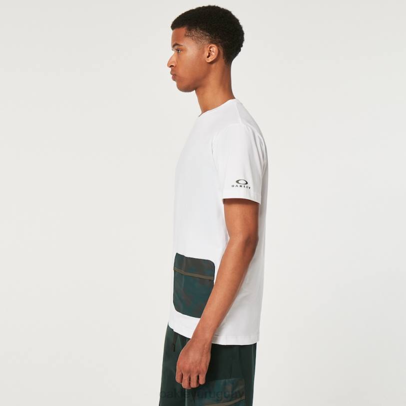 Oakley camiseta con bolsillo de pasión por los viajes XT4H2332 ropa blanco