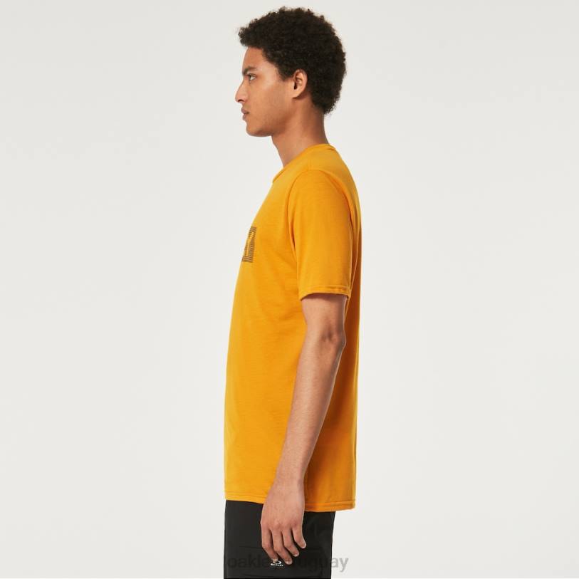 Oakley camiseta con líneas degradadas b1b rc XT4H2335 ropa ámbar amarillo