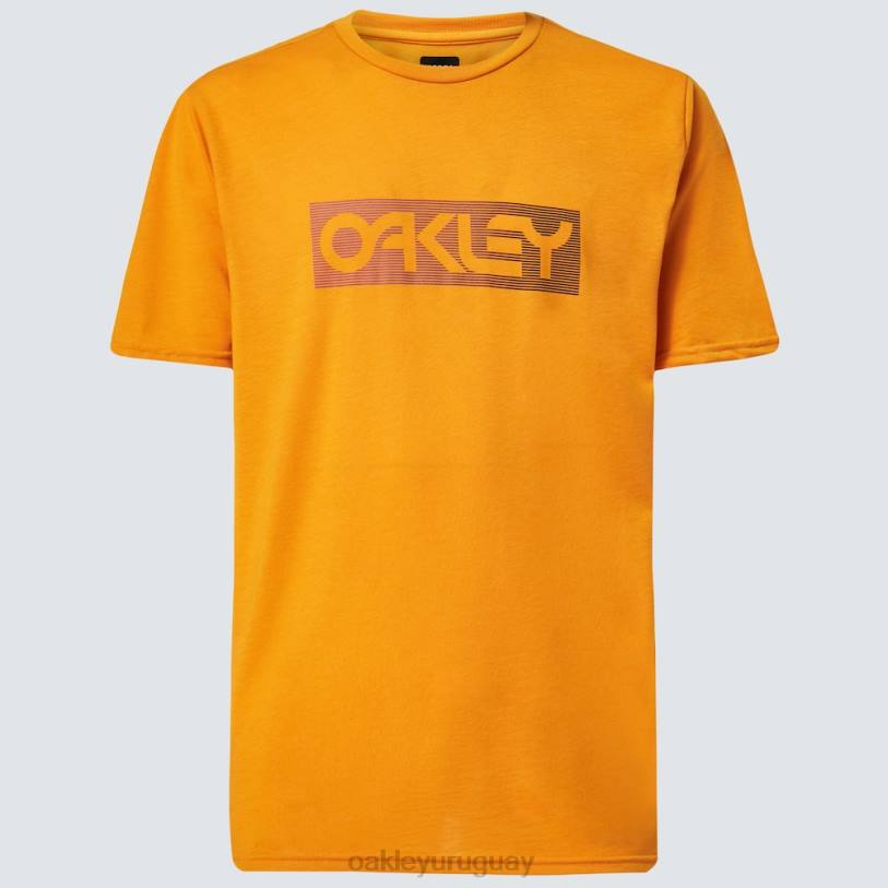 Oakley camiseta con líneas degradadas b1b rc XT4H2335 ropa ámbar amarillo