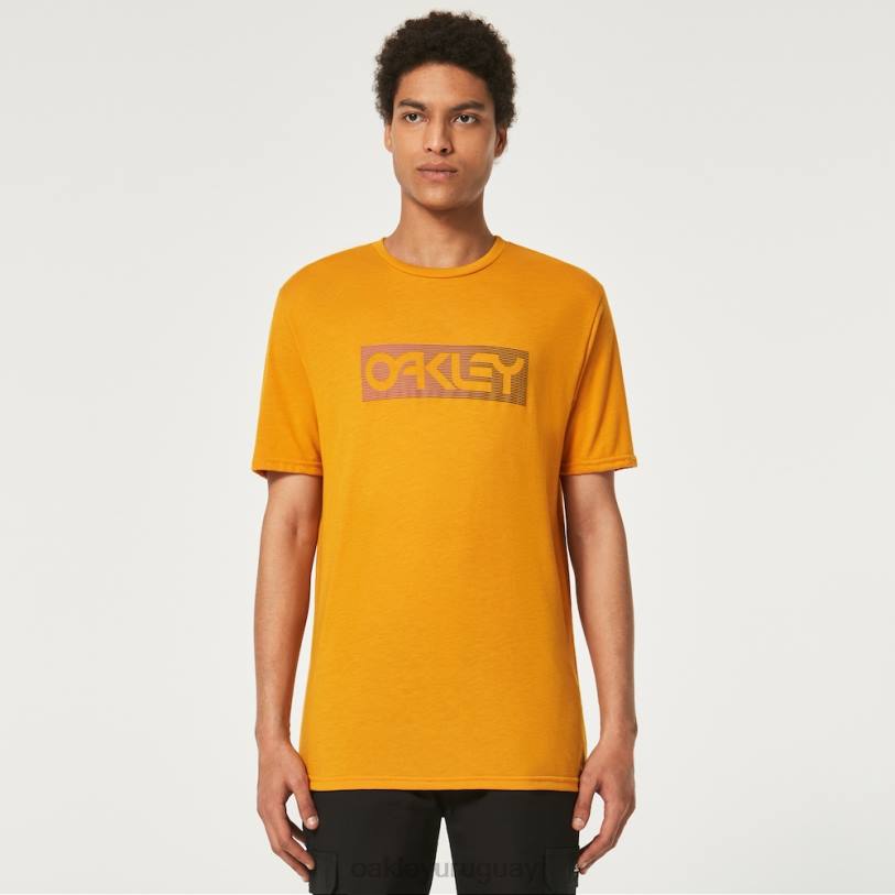 Oakley camiseta con líneas degradadas b1b rc XT4H2335 ropa ámbar amarillo
