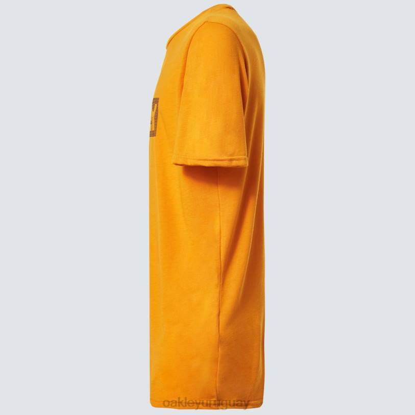 Oakley camiseta con líneas degradadas b1b rc XT4H2335 ropa ámbar amarillo