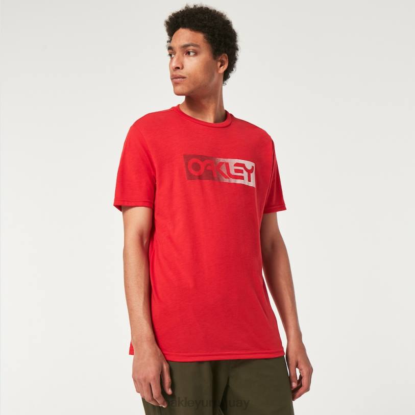Oakley camiseta con líneas degradadas b1b rc XT4H2337 ropa línea roja