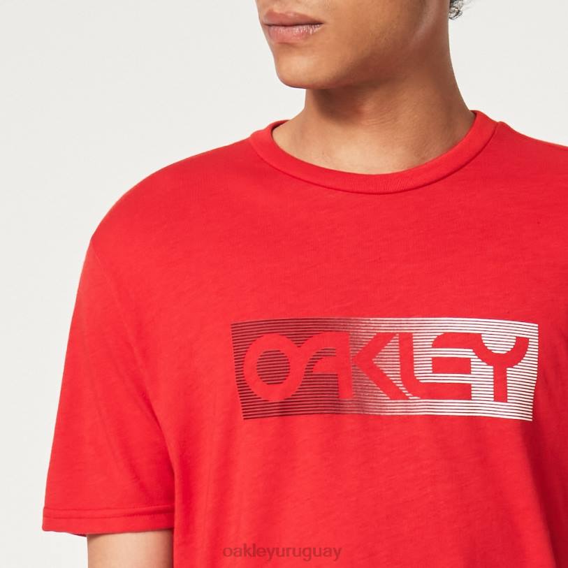 Oakley camiseta con líneas degradadas b1b rc XT4H2337 ropa línea roja