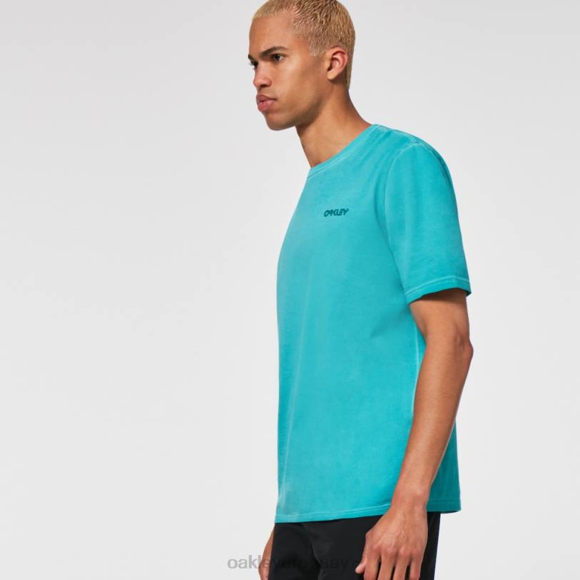 Oakley camiseta con logo b1b sobreteñida XT4H2479 ropa lago Verde