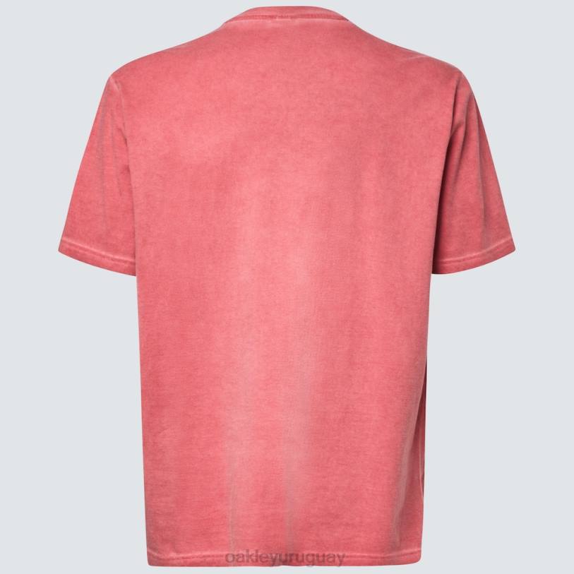 Oakley camiseta con logo b1b sobreteñida XT4H2481 ropa rojo hierro