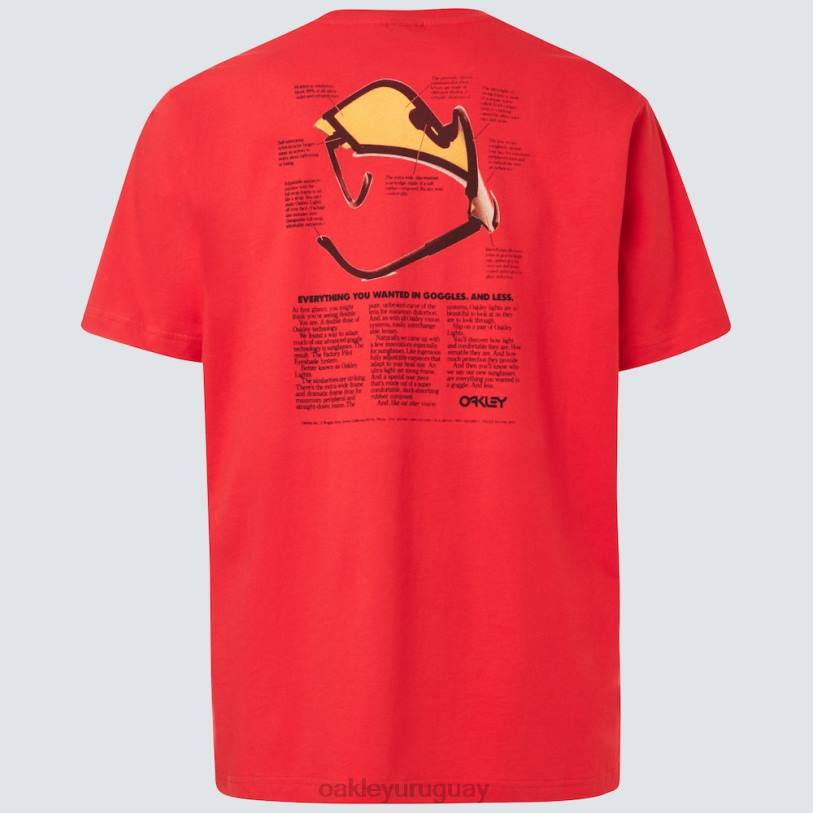 Oakley camiseta con visera tradicional XT4H2417 ropa rojo amapola