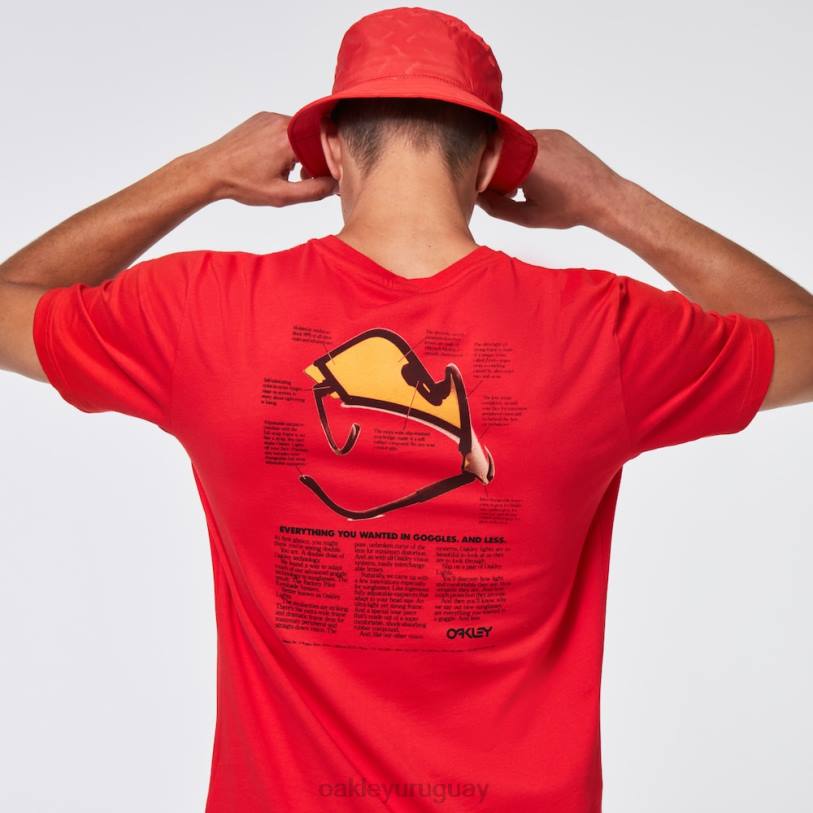 Oakley camiseta con visera tradicional XT4H2417 ropa rojo amapola