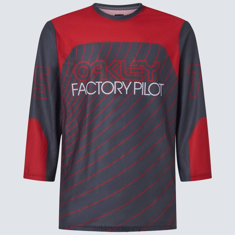 Oakley camiseta de buscador \'75 ls XT4H2272 ropa gris uniforme