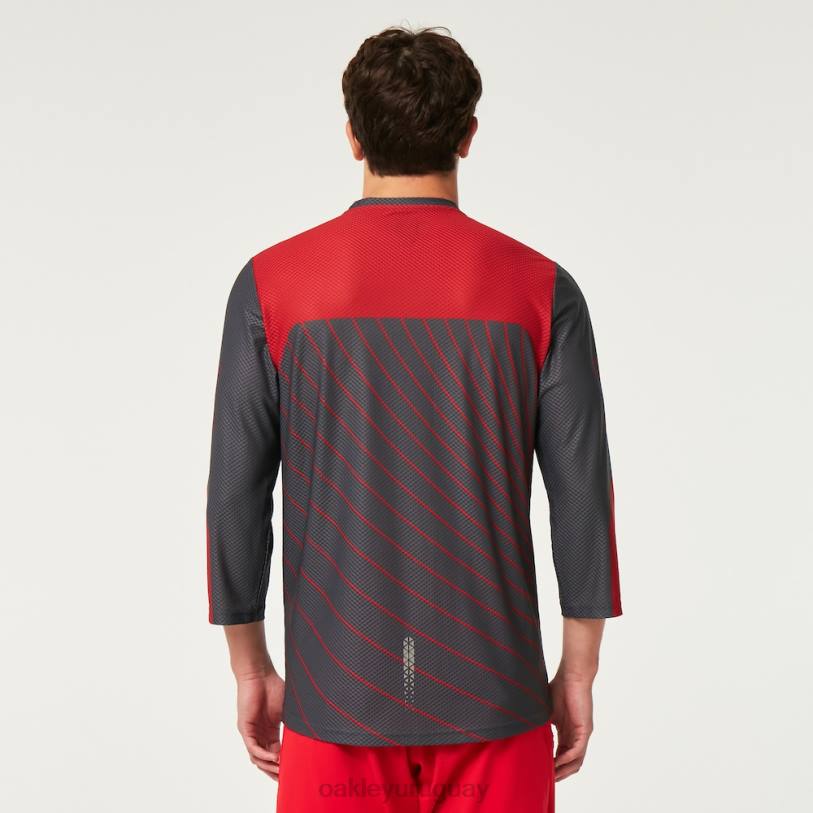 Oakley camiseta de buscador \'75 ls XT4H2272 ropa gris uniforme