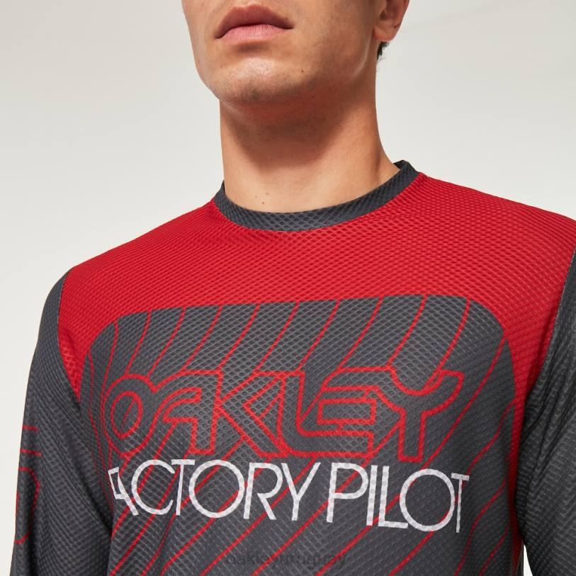 Oakley camiseta de buscador \'75 ls XT4H2272 ropa gris uniforme