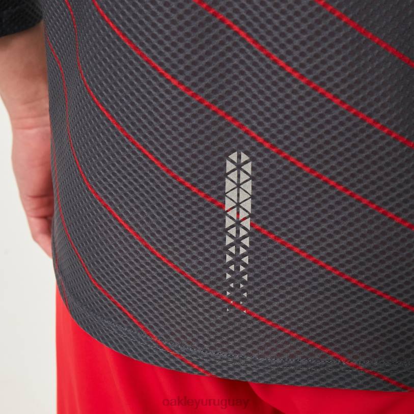 Oakley camiseta de buscador \'75 ls XT4H2272 ropa gris uniforme