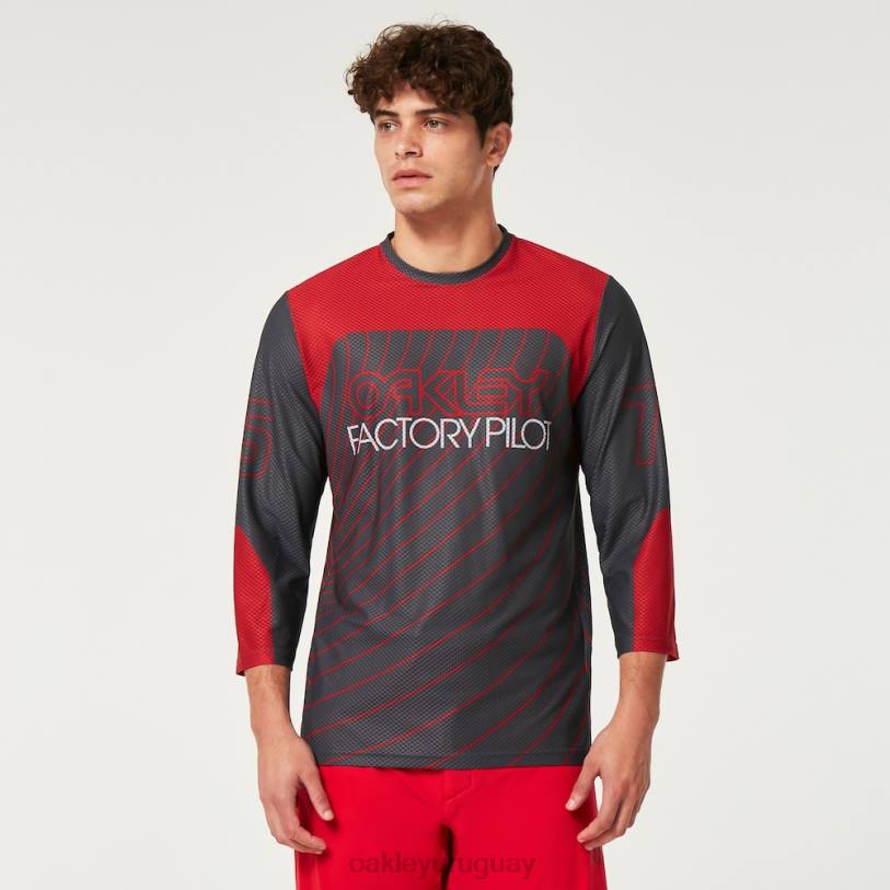 Oakley camiseta de buscador \'75 ls XT4H2272 ropa gris uniforme