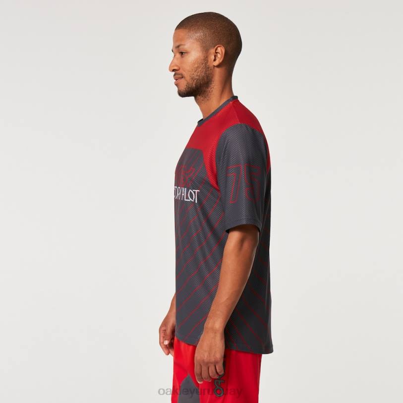 Oakley camiseta de buscador \'75 ss XT4H2269 ropa gris uniforme