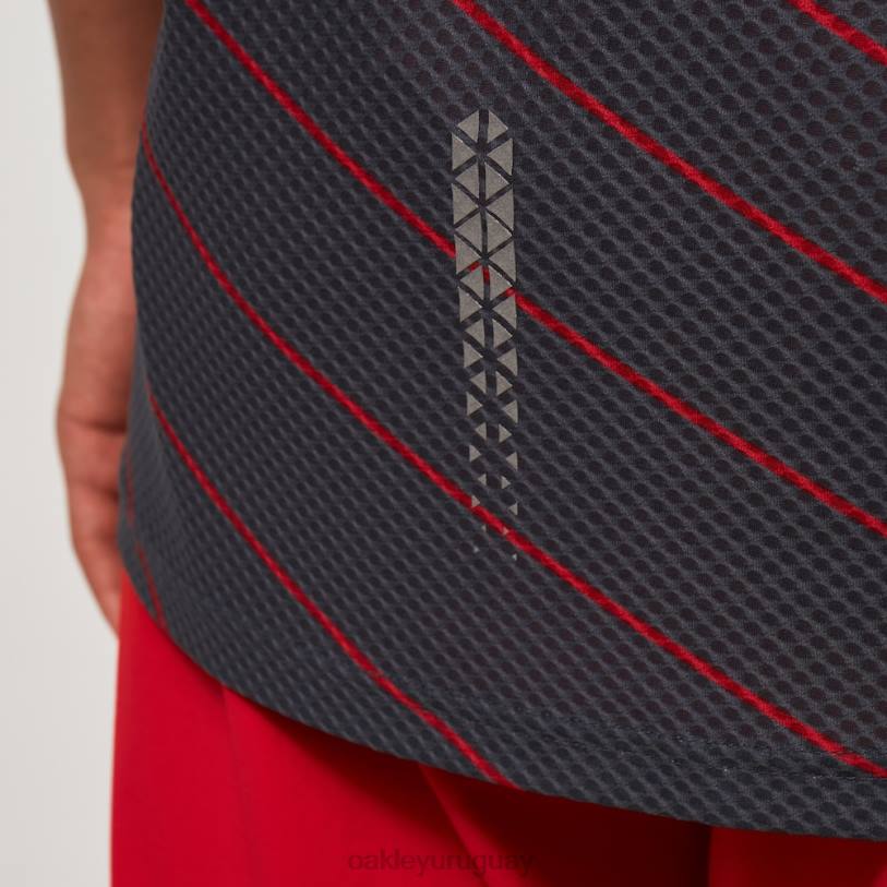 Oakley camiseta de buscador \'75 ss XT4H2269 ropa gris uniforme