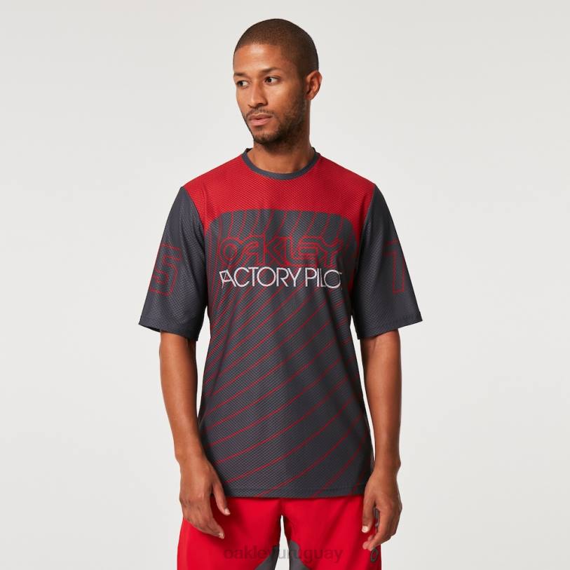 Oakley camiseta de buscador \'75 ss XT4H2269 ropa gris uniforme