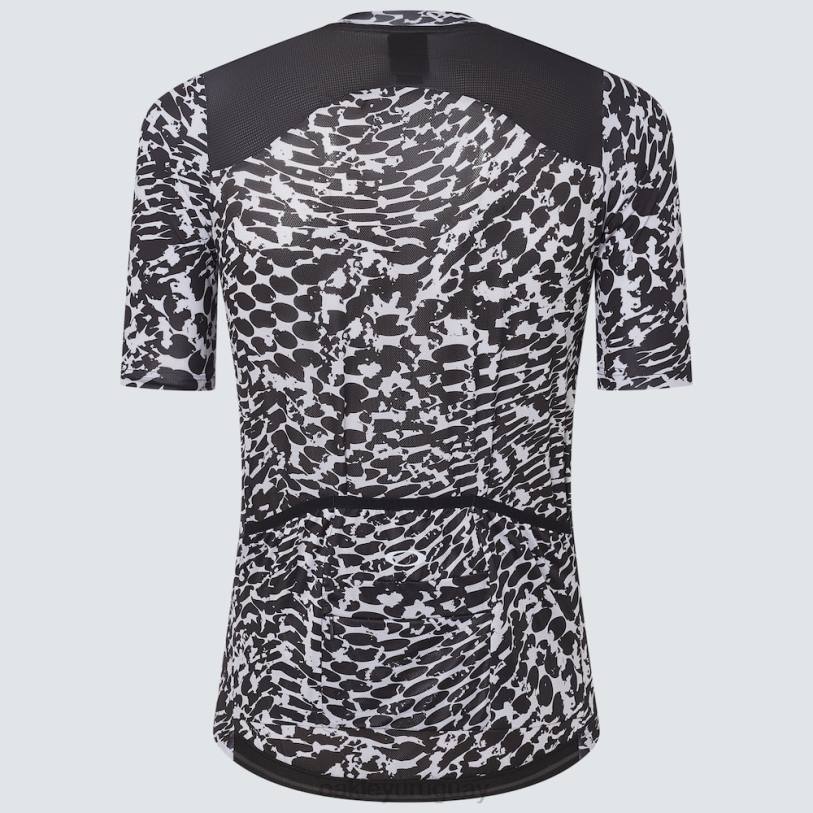 Oakley camiseta de camuflaje Endurance Dazzle XT4H2261 ropa abstracto blanco y negro