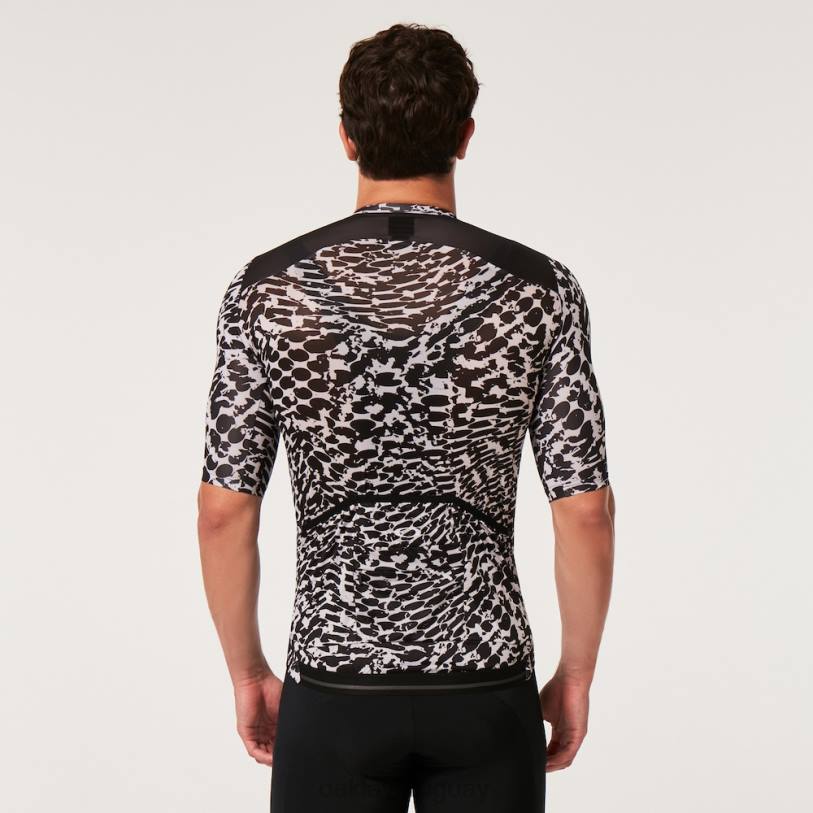 Oakley camiseta de camuflaje Endurance Dazzle XT4H2261 ropa abstracto blanco y negro