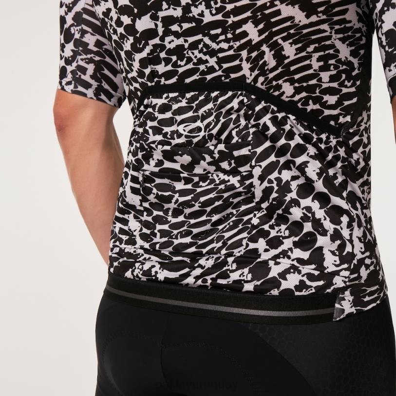 Oakley camiseta de camuflaje Endurance Dazzle XT4H2261 ropa abstracto blanco y negro