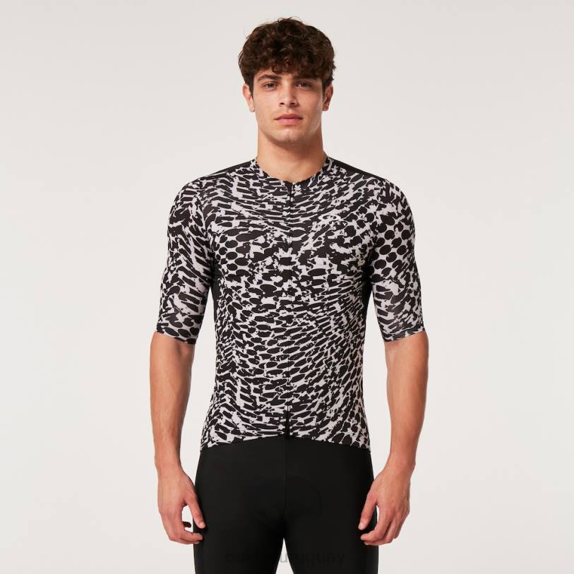 Oakley camiseta de camuflaje Endurance Dazzle XT4H2261 ropa abstracto blanco y negro