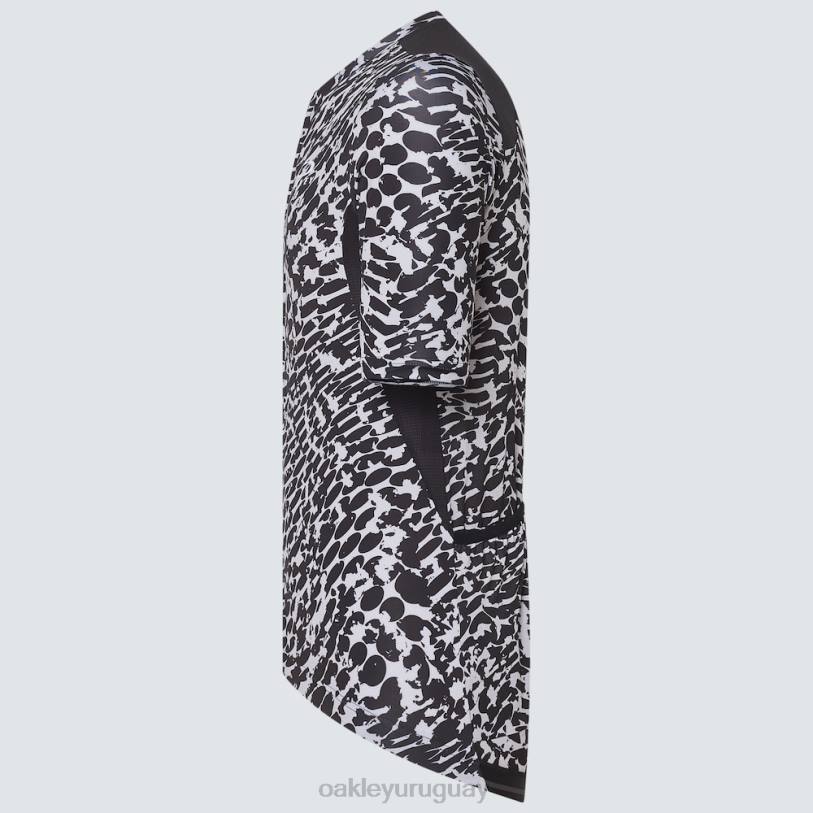 Oakley camiseta de camuflaje Endurance Dazzle XT4H2261 ropa abstracto blanco y negro