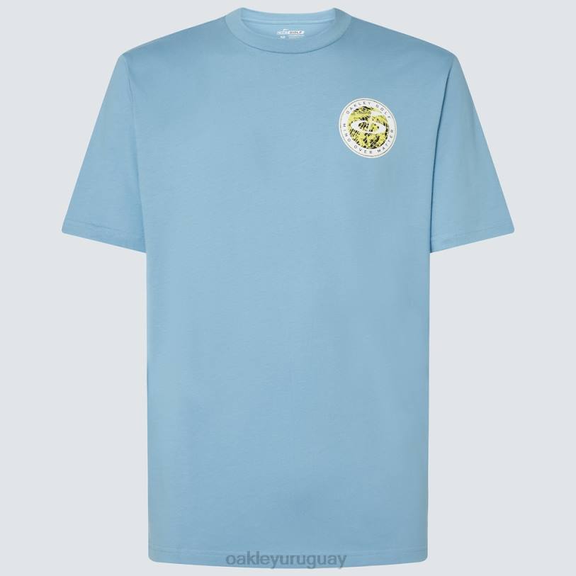 Oakley camiseta de golf mental XT4H2210 ropa azul lavado a la piedra