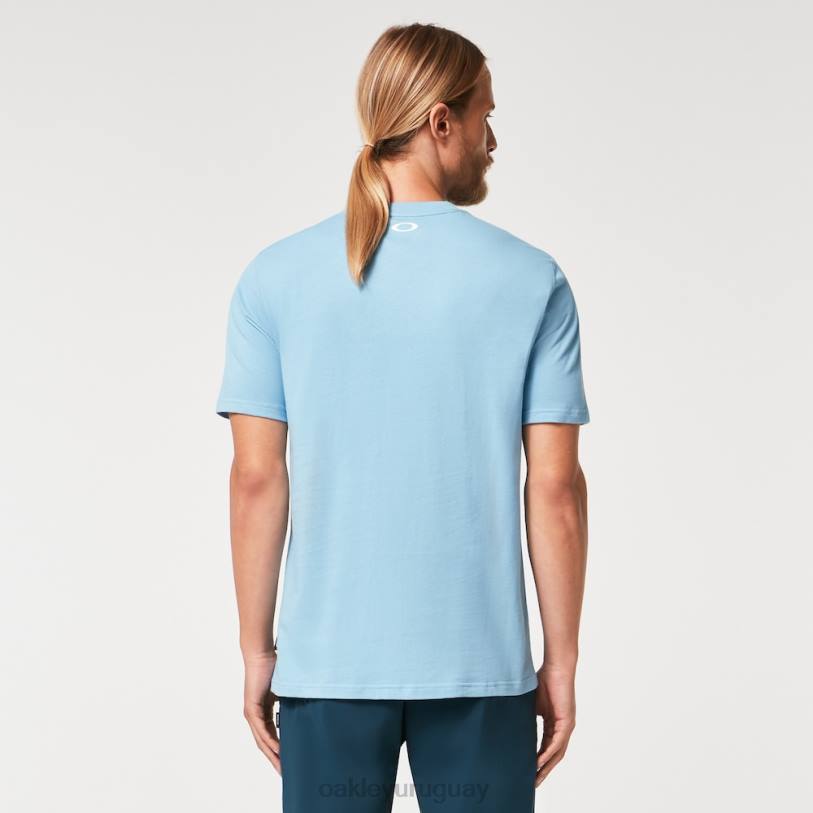 Oakley camiseta de golf mental XT4H2210 ropa azul lavado a la piedra