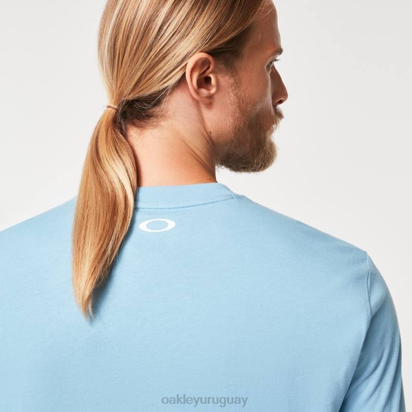 Oakley camiseta de golf mental XT4H2210 ropa azul lavado a la piedra