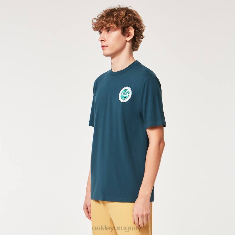 Oakley camiseta de golf mental XT4H2211 ropa azul petróleo