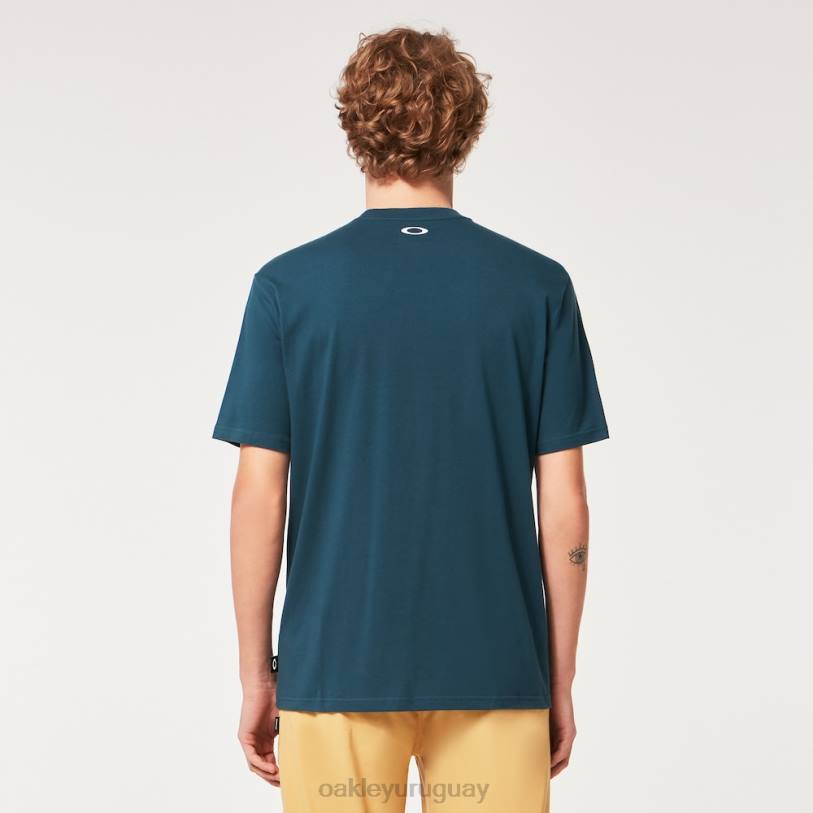 Oakley camiseta de golf mental XT4H2211 ropa azul petróleo