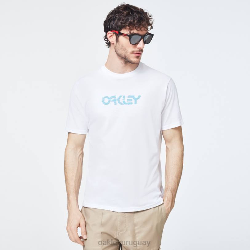 Oakley camiseta de manga corta con logo b1b cortado XT4H2403 ropa blanco