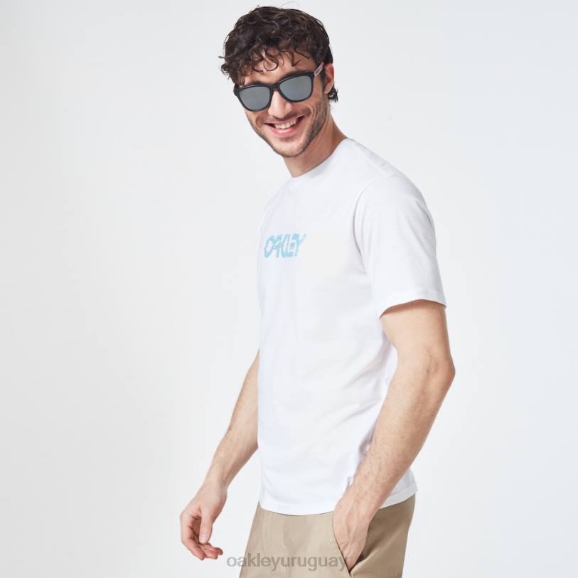 Oakley camiseta de manga corta con logo b1b cortado XT4H2403 ropa blanco