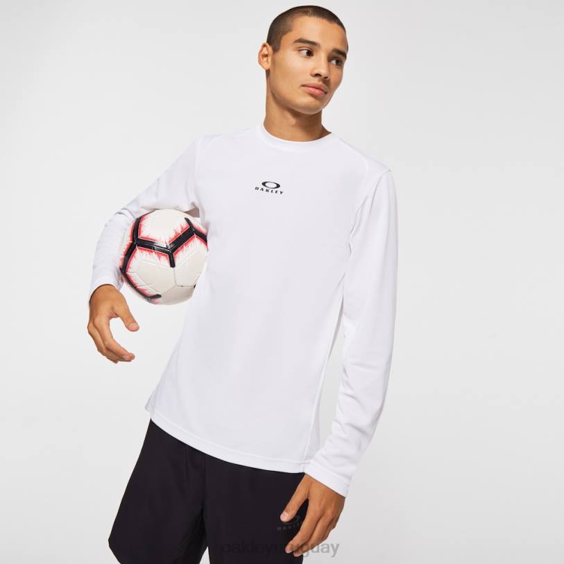 Oakley camiseta de manga larga de entrenamiento fundamental XT4H2409 ropa blanco