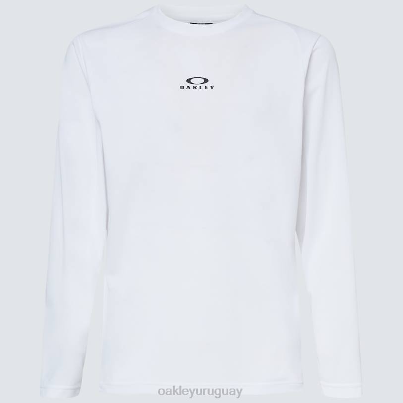 Oakley camiseta de manga larga de entrenamiento fundamental XT4H2409 ropa blanco