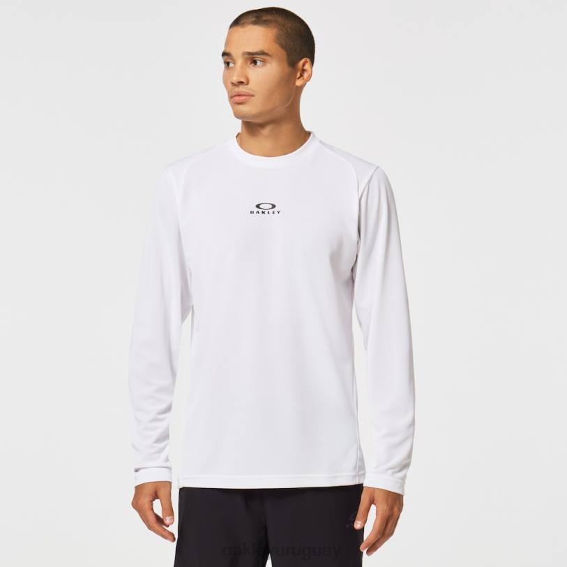 Oakley camiseta de manga larga de entrenamiento fundamental XT4H2409 ropa blanco