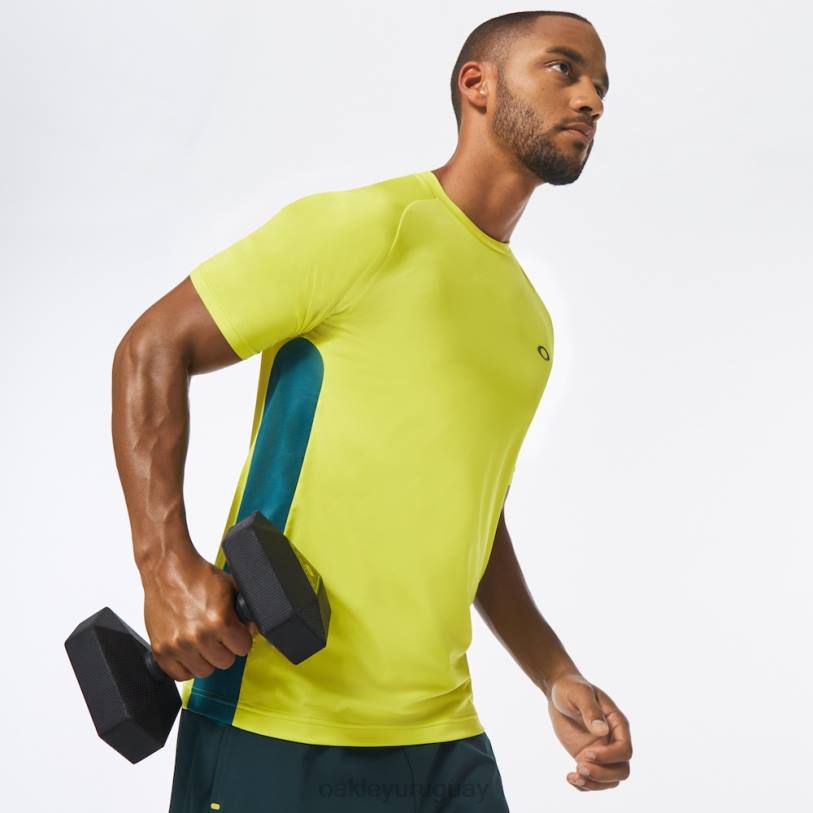 Oakley camiseta de rendimiento ss XT4H2495 ropa amarillo fluo