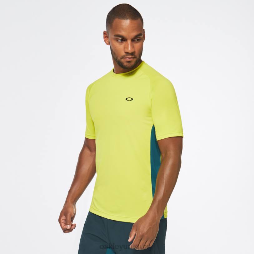 Oakley camiseta de rendimiento ss XT4H2495 ropa amarillo fluo