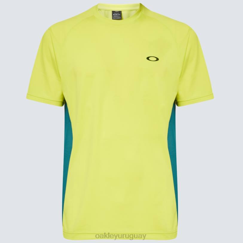 Oakley camiseta de rendimiento ss XT4H2495 ropa amarillo fluo