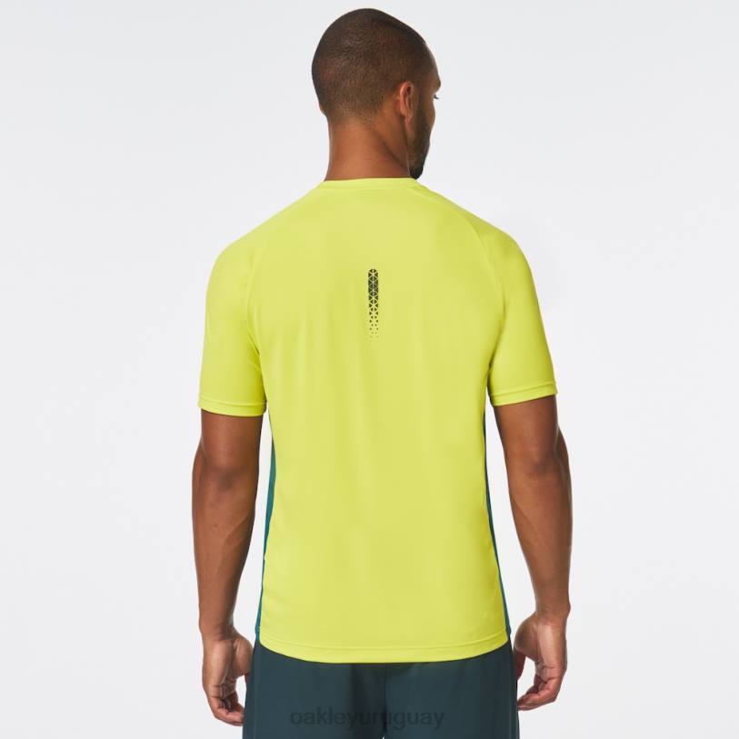 Oakley camiseta de rendimiento ss XT4H2495 ropa amarillo fluo
