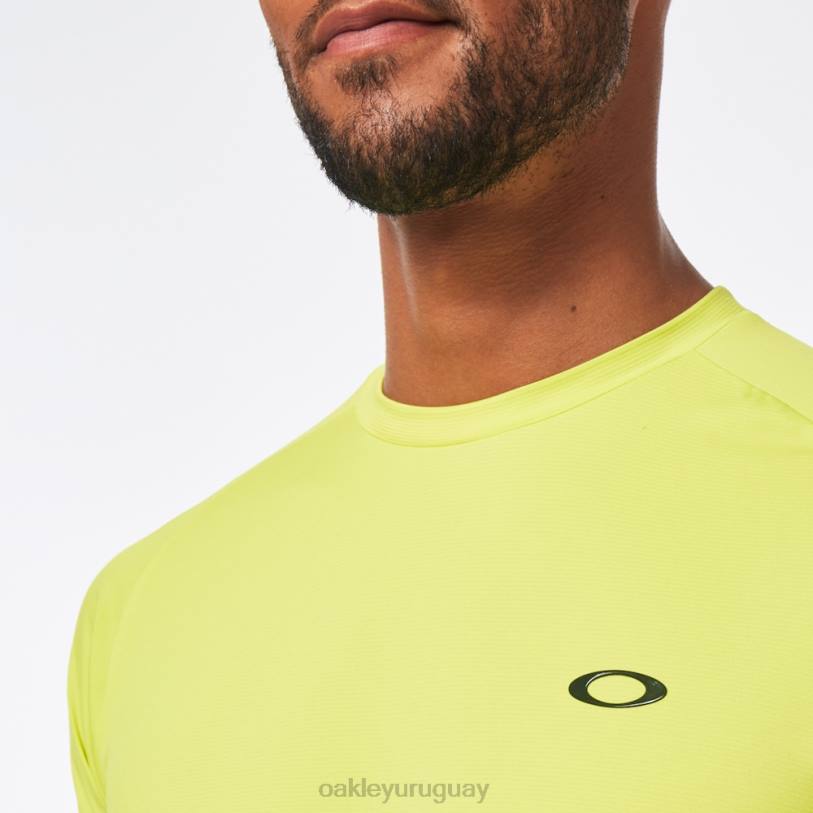 Oakley camiseta de rendimiento ss XT4H2495 ropa amarillo fluo