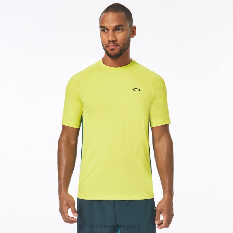 Oakley camiseta de rendimiento ss XT4H2495 ropa amarillo fluo