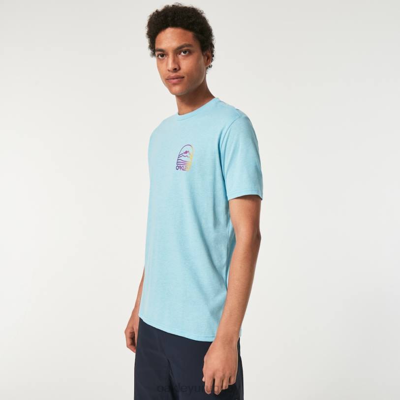 Oakley camiseta gradiente montaña b1b XT4H2382 ropa azul brillante