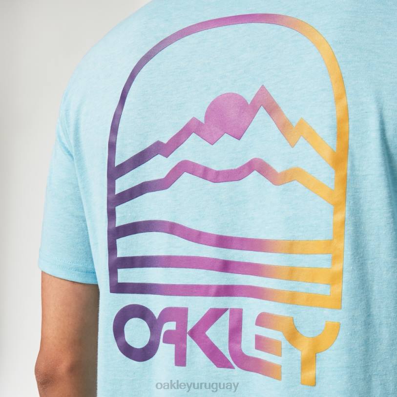 Oakley camiseta gradiente montaña b1b XT4H2382 ropa azul brillante