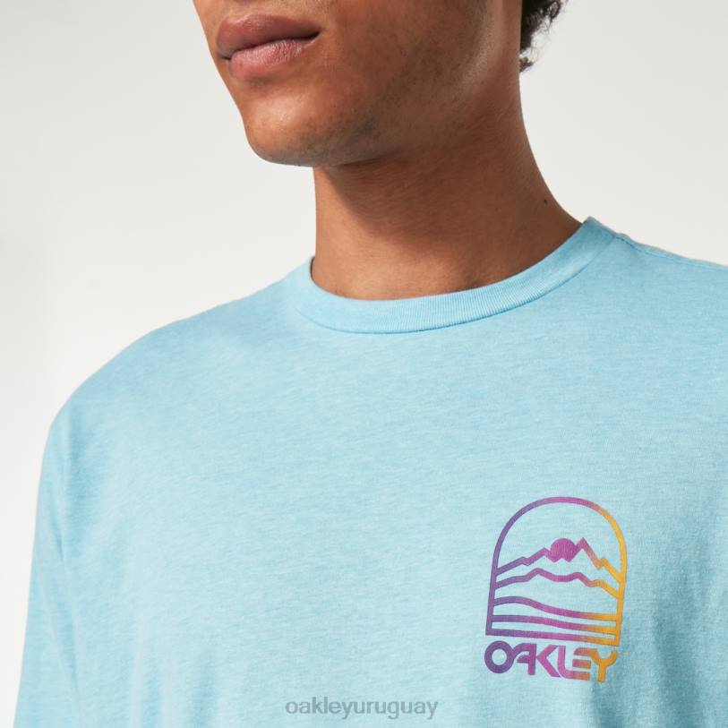 Oakley camiseta gradiente montaña b1b XT4H2382 ropa azul brillante