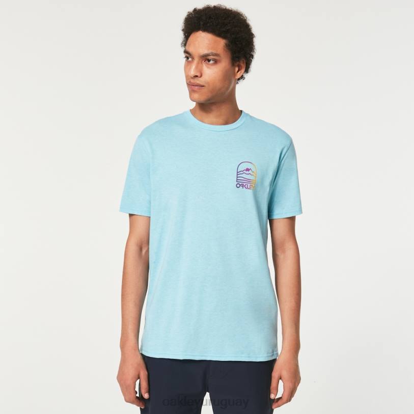 Oakley camiseta gradiente montaña b1b XT4H2382 ropa azul brillante