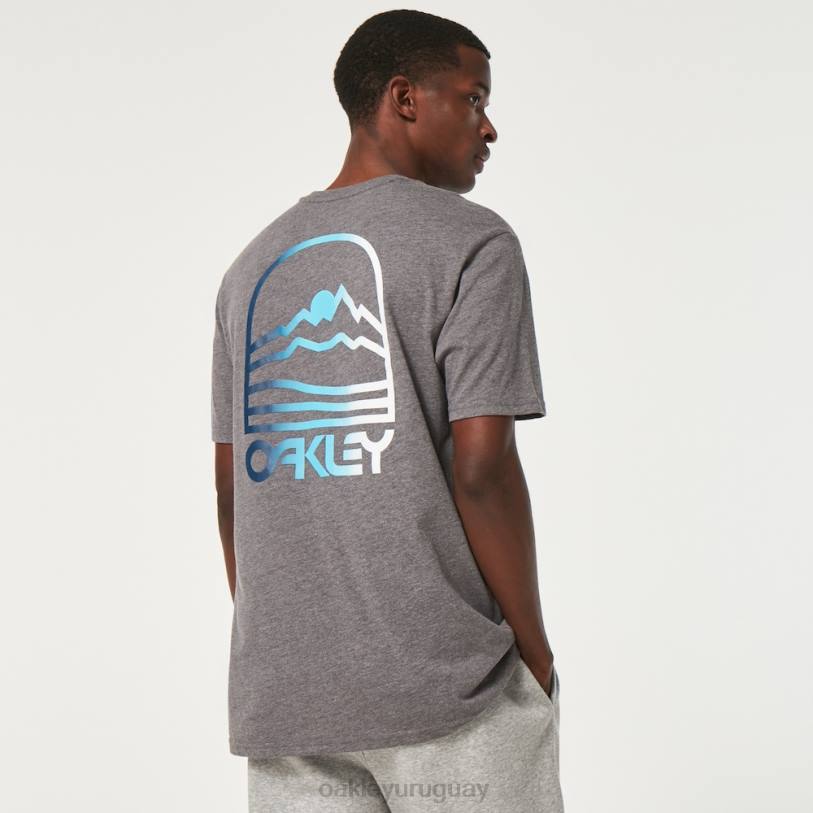 Oakley camiseta gradiente montaña b1b XT4H2383 ropa nuevo gris atlético