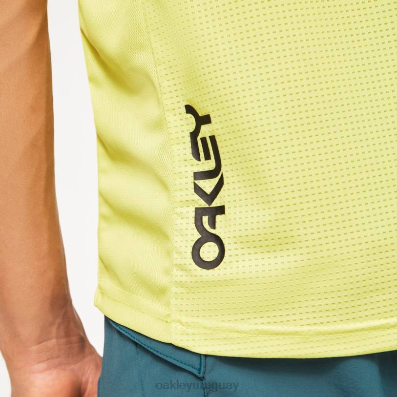 Oakley camiseta mtb piloto lite de fábrica XT4H2530 ropa amarillo fluo