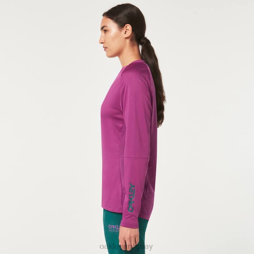 Oakley camiseta mujer factory pilot ls XT4H2638 ropa ultra morado
